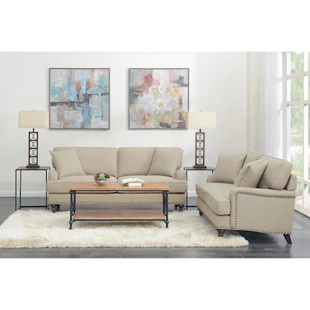 2PC Set-Sofa & Loveseat